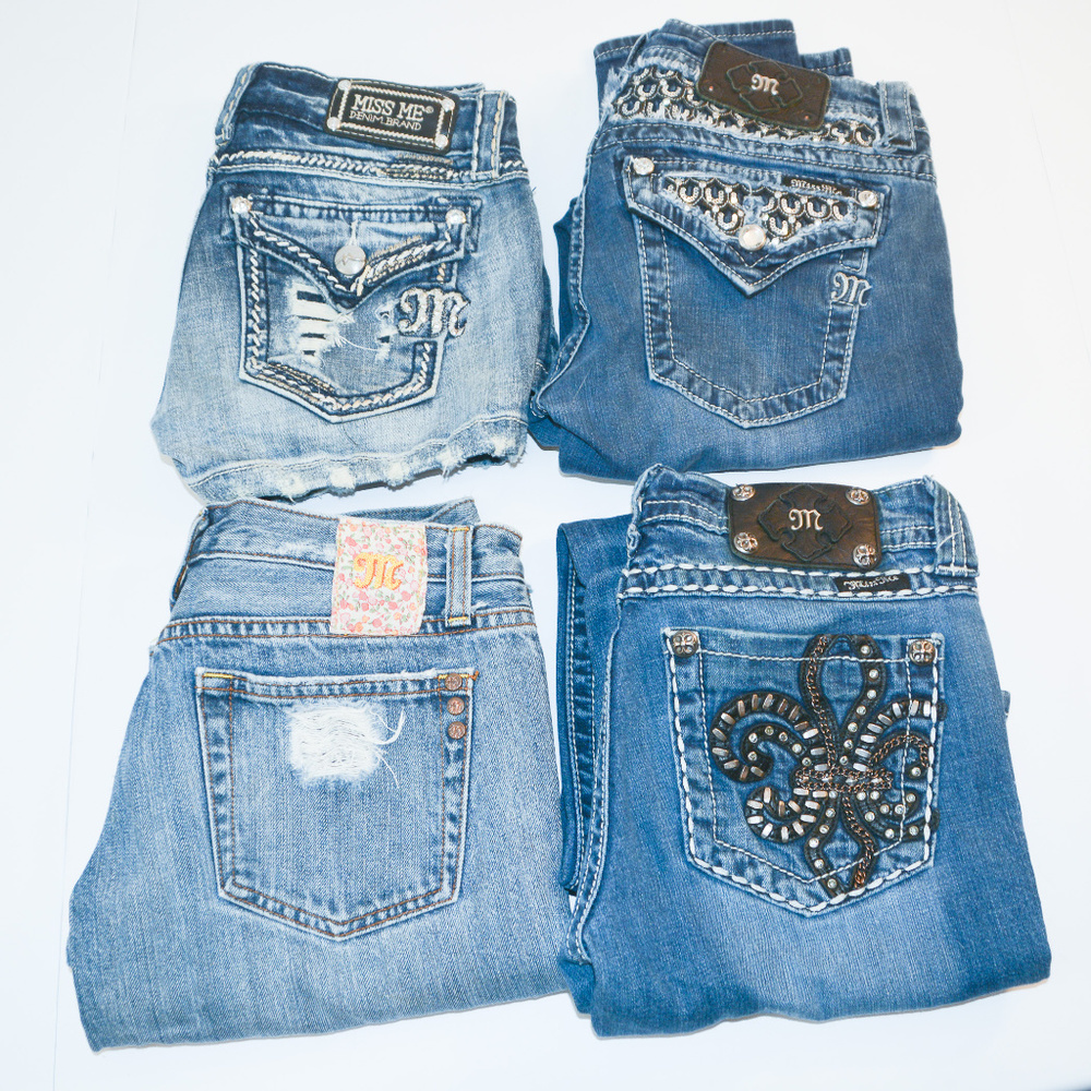 Lot of 4 MissMe Jeans and 1 pair of shorts